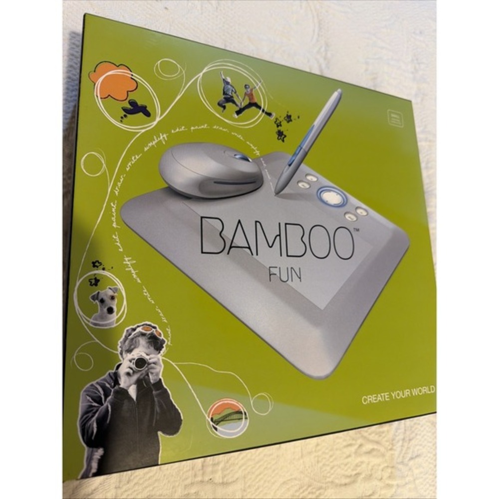 New Wacom Bamboo Fun CTE-450S Drawing Tablet Pen & Mouse Windows Mac USB    4027